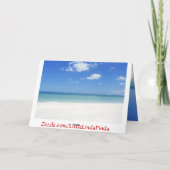 Het Strand Themed van de Kerstkaarten van Florida Feestdagen Kaart (Achterkant)