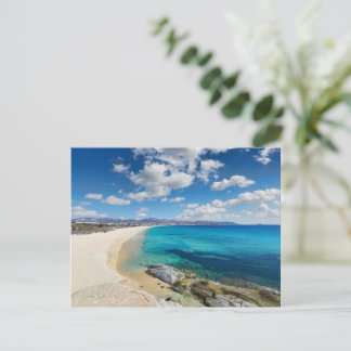 Het strand van Agios Prokopios op het eiland Naxos Briefkaart