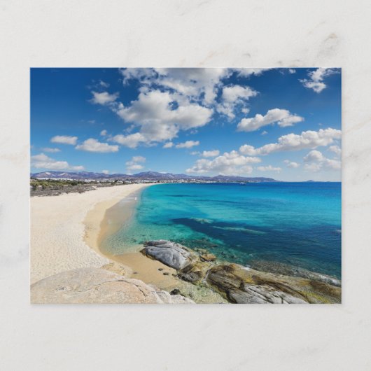 Het strand van Agios Prokopios op het eiland Naxos Briefkaart (Voorkant)