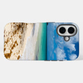Het strand van Anse Canot op Marie-Galante Case-Mate iPhone Case (Achterkant (horizontaal))