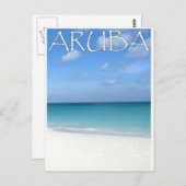 Het strand van Aruba Briefkaart (Voorkant / Achterkant)
