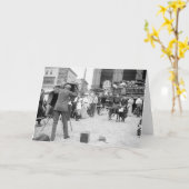 Het Strand van Atlantic City, 1890s Kaart (Gele Bloem)