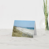 Het Strand van de kaap--het denken aan u Kaart (Voorkant)