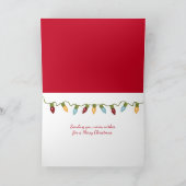 Het strand van Kerstmis met surf Feestdagen Kaart (Binnen)