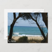 Het strand van Kreta Briefkaart (Voorkant / Achterkant)