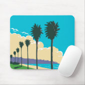 Het strand van La Jolla Shores Muismat (Met muis)