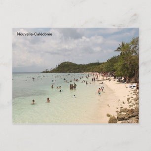 Het strand van Lifou op het eiland New Caledonia ( Briefkaart