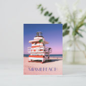 Het Strand van Miami #01 Briefkaart (Staand voorkant)