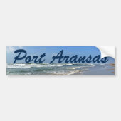 Het strand van Port Aransas Bumpersticker (Voorkant)