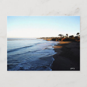 Het strand van Santa Cruz Briefkaart