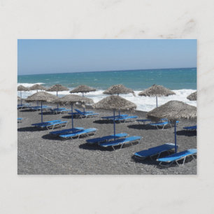 Het Strand van Santorini, Griekenland Briefkaart