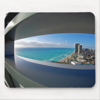 Het strand van Zuid-Florida uitzicht. Muismat