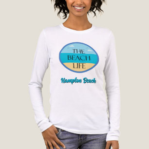 Het strandleven met aanpasbare strandnaam Tri-Blend shirt