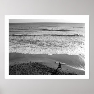 Het strandleven - Sagami Bay, Japan  Poster