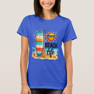 Het strandleven t-shirt