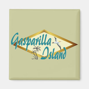 Het strandontwerp van Gasparilla Island Florida Magneet