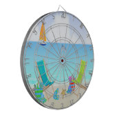 Het strandwagentje opnieuw instellen dartbord (Voorkant Links)