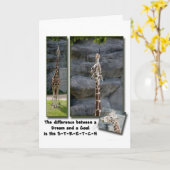 Het Stretch Wenskaart Kaart (Gele Bloem)