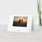 Het stromen het Licht van Kerstmis Feestdagen Kaart (Achterkant)