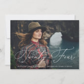 Het stromende Manuscript Tweeëntwintig Graduation Kaart (Voorkant)