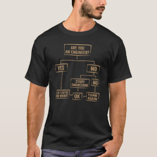 Het Stroomschema van de Student van de techniek ho T-shirt