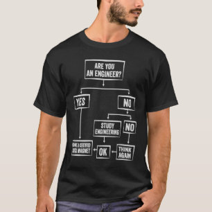 Het Stroomschema van de Student van de techniek ho T-shirt