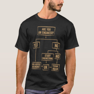 Het Stroomschema van de Student van de techniek ho T-shirt