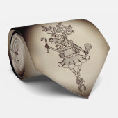 Het Stropdas van de Mannen van de grappige kerstre (Opgerold)