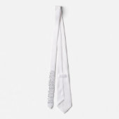 Het stropdas van de manuscripten Draag, wit - Teke (Achterkant)