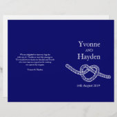 Het stropdas van het hart de donkerblauwe trouwpro (Voorkant / Achterkant)