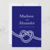 Het stropdas van het hart van de knoop is blauw wi kaart (Voorkant)