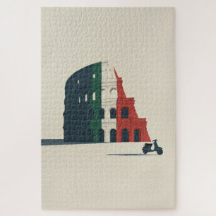 Het "Stukje Rome"Architecturaal Legpuzzel Kunst
