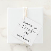 Het sturen van je 'meer liefde Label', bruiloft La Bedankjes Labels (In situ)