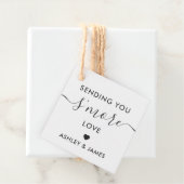 Het sturen van je 'meer liefde Label', weddenschap Bedankjes Labels (In situ)