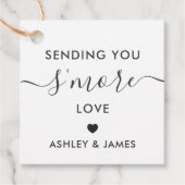 Het sturen van je 'meer liefde Label', weddenschap Bedankjes Labels (Voorkant)