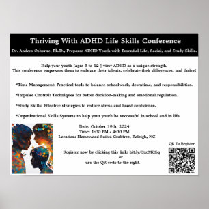 Het succes van de ADHD-conferentie in Okt.nc. Poster