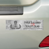 Het Succes van het initiaal of Totale Mislukking E Bumpersticker (Op auto)