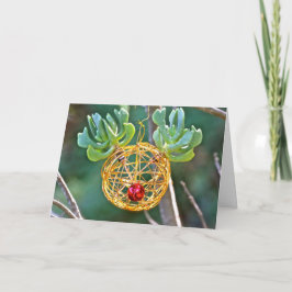 Het succulente Wenskaart van Rudolph Ornament Feestdagen Kaart