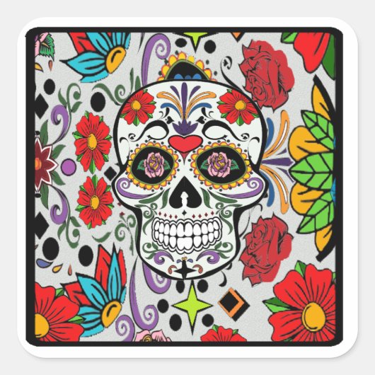 Het suikerverhaal vierkante sticker (Voorkant)