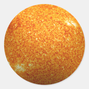 Het Sun - 3D-effect Ronde Sticker