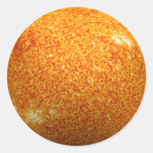 Het Sun - 3D-effect Ronde Sticker (Voorkant)