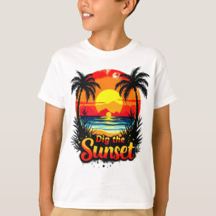 Het Sunset Volleybal t-shirt - Perfect voor fans