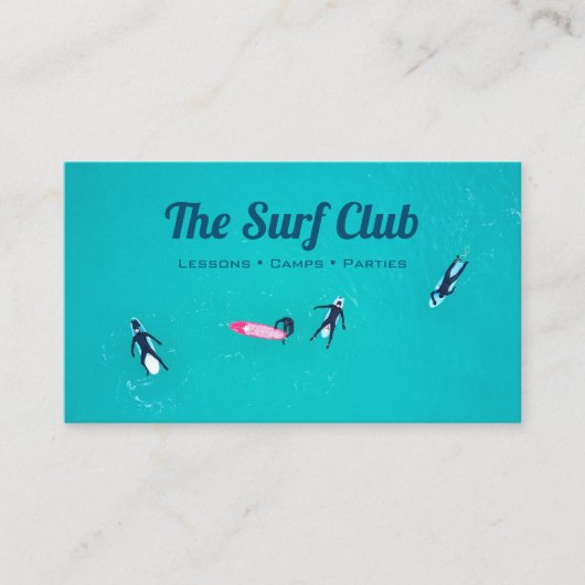 Het Surf Club Visitekaartje (Voorkant)