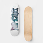 Het Surf van de rip Curl Splash op Slogan van het  Skateboard (Voorkant)