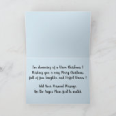 Het surfen Kerstman Feestdagen Kaart (Binnen)