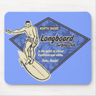 Het Surfen van de club Logo Mousepad Muismat
