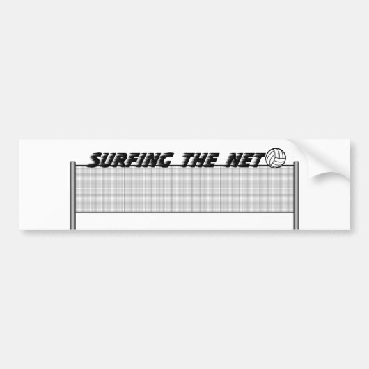 Het surfen van het net bumpersticker (Voorkant)