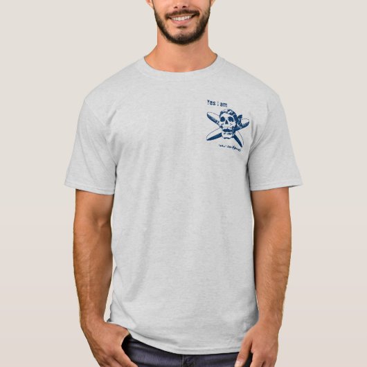 " het surfpiraat " t-shirt (Voorkant)