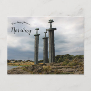 Het Sverd I Fjell monument Noorwegen Briefkaart