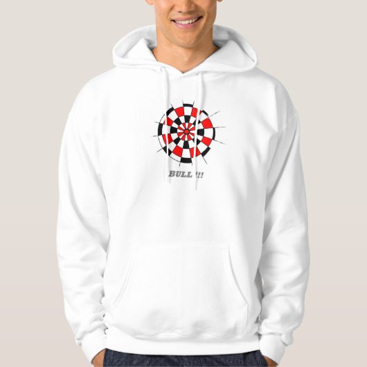 Het sweatshirt van het dartboard met kap (Voorkant)